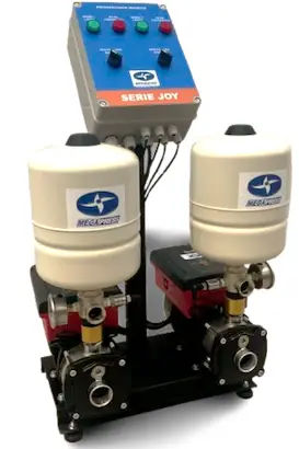 Sistema de pressurização com dois equipamentos
