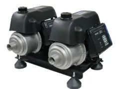 Sistema de pressurização com dois equipamentos.